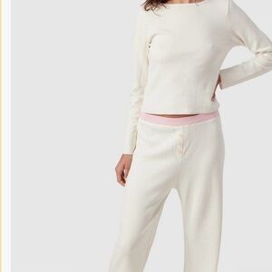 Cozyland Ellie Pajama Set In Rose Water